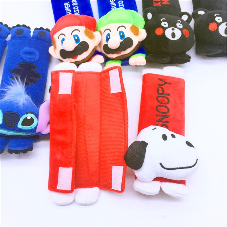 Cặp Đệm Bọc Dây Đai An Toàn Siêu Mềm Hình Hello Kitty Gắn Dây Đai An Toàn Cho Xe Hơi