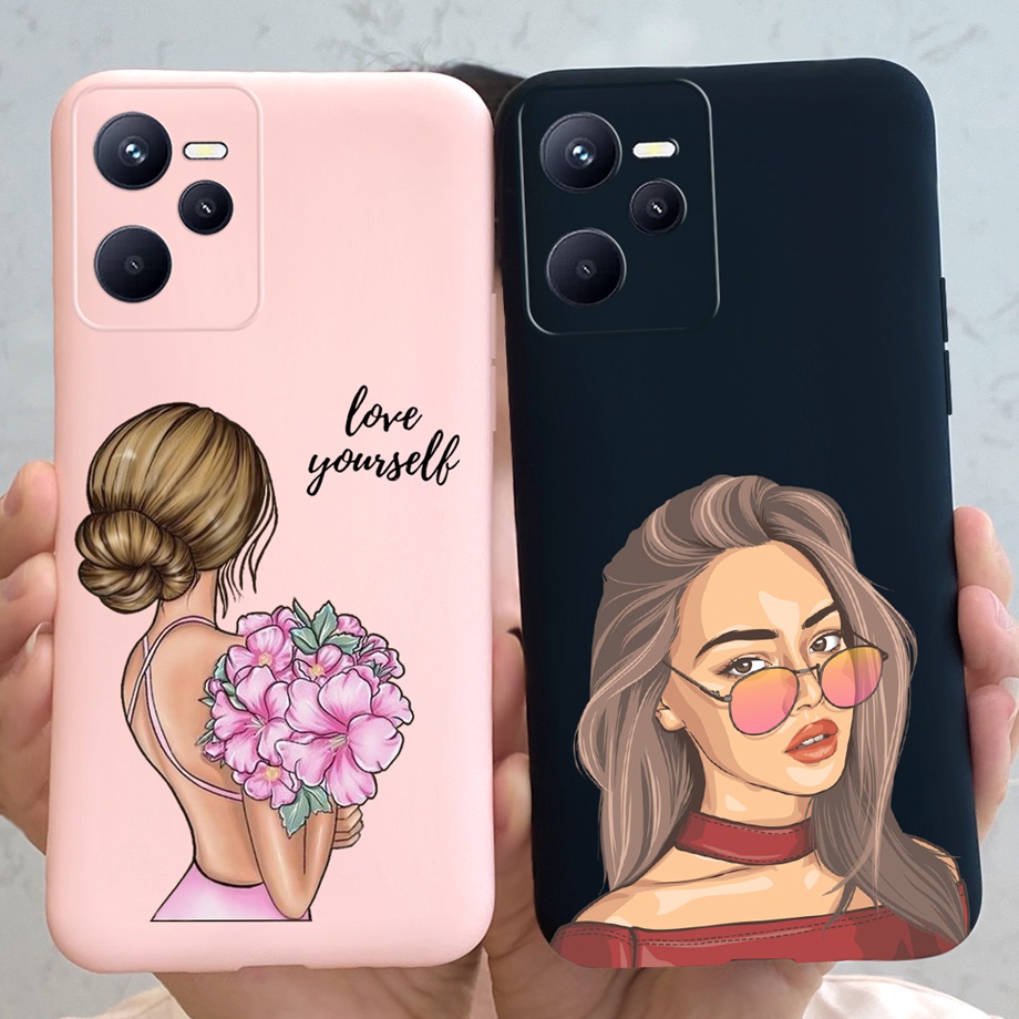 Ốp Điện Thoại Silicon Mềm In Hình Cô Gái Cho Realme Narzo 50A Prime / Realme Narzo 50A