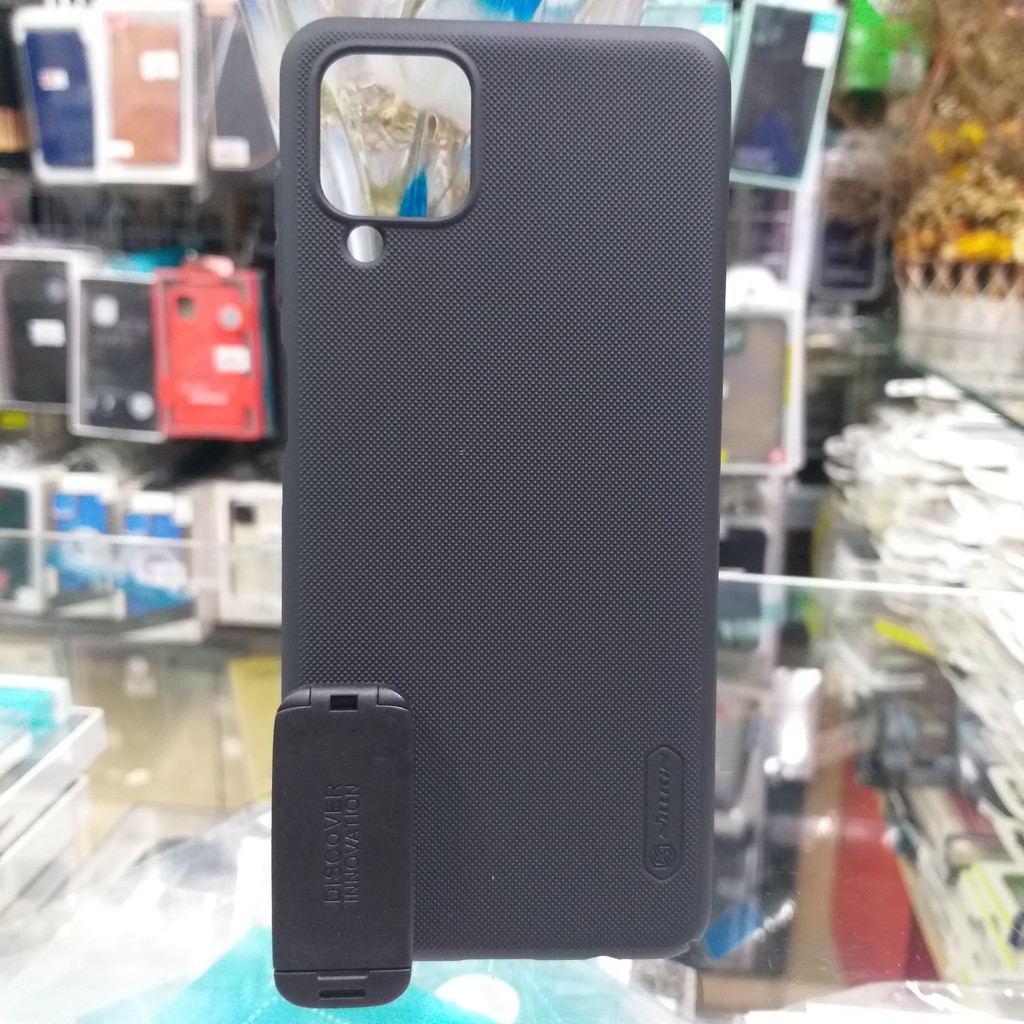 Ốp Lưng Samsung Galaxy A12 Nhựa Cứng Sần Hiệu Nillkin