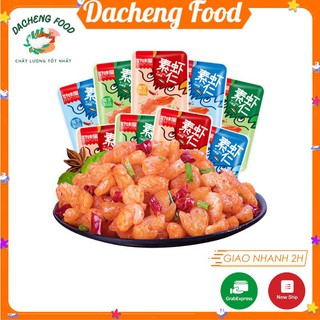 Nõn tôm cay Long Tỉnh 1 gói 20g loại chay konjac đồ ăn vặt Sài Gòn vừa ngon vừa rẻ | Dacheng Food