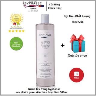 Nước Tẩy Trang Byphasse Micellaire Pure Skin Than Hoạt Tính 500ml