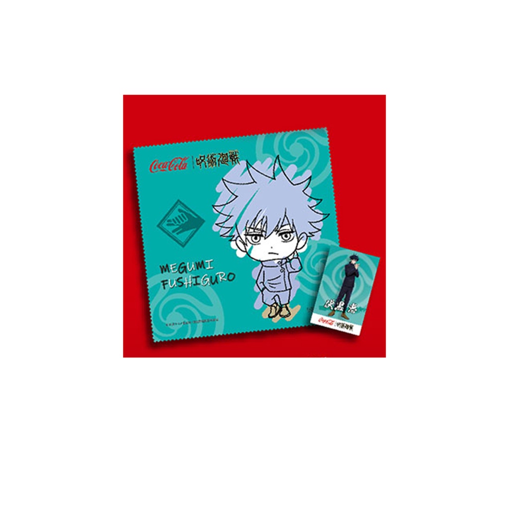 Khăn và Thẻ Jujutsu Kaisen kết hợp Coca-Cola Nội Địa Nhật