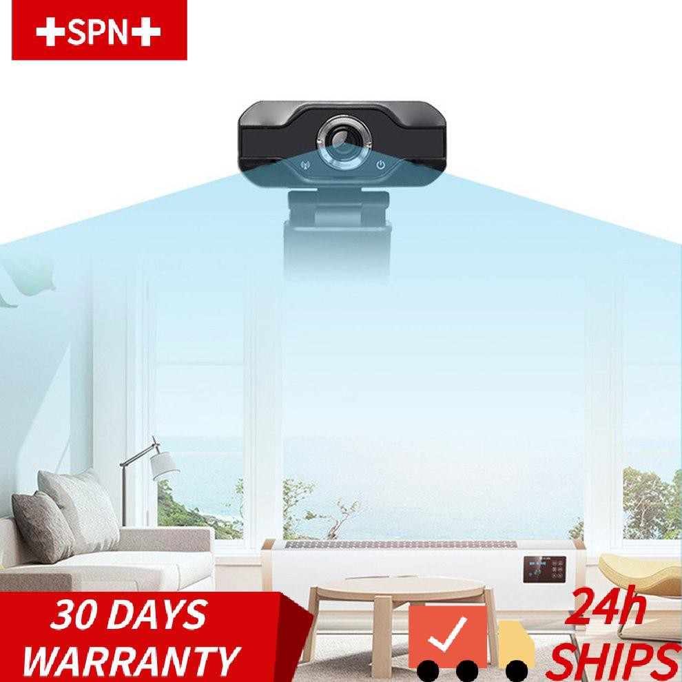 Webcam 1080p Hd Tự Cân Bằng Có Ống Kính Màu Trắng Kèm Micro Hỗ Trợ Giảng Dạy