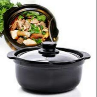 Nồi đất 1.5 lít sâu lòng nắp thủy tinh
