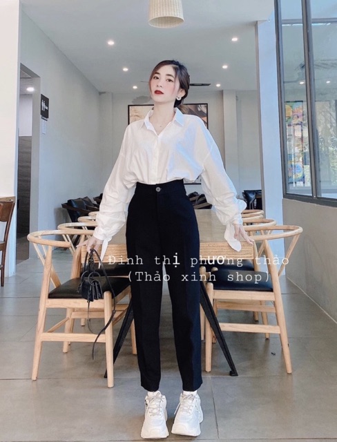 Siêu Hottrend🌸Quần Tây Cạp Siêu Cao_ Quần Baggy Trơn Fom Siêu Đẹp | WebRaoVat - webraovat.net.vn