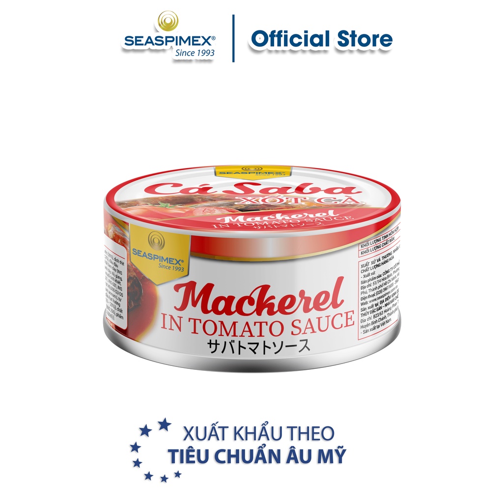 Cá Saba Nhật Sốt Cà SEASPIMEX 185gr
