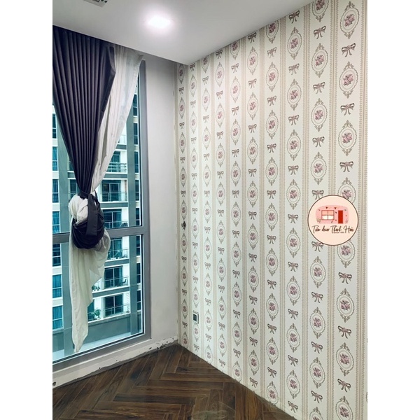 Giấy dán tường 3D phong cách vintage Hàn Quốc