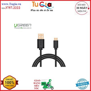 Mua Cáp Micro USB To USB 2.0 Mạ Vàng Ugreen 10834  10835  10836  10837  10838  10839 màu đen - Hàng Chính Hãng