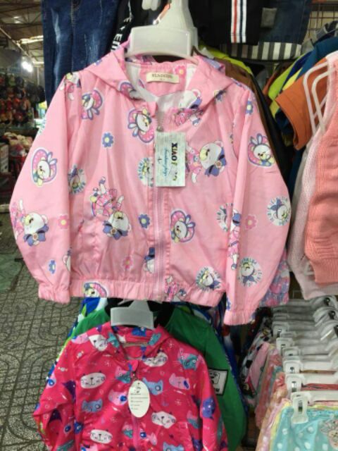 Áo khoác vải dù trẻ em hàng nhập Quảng Châu