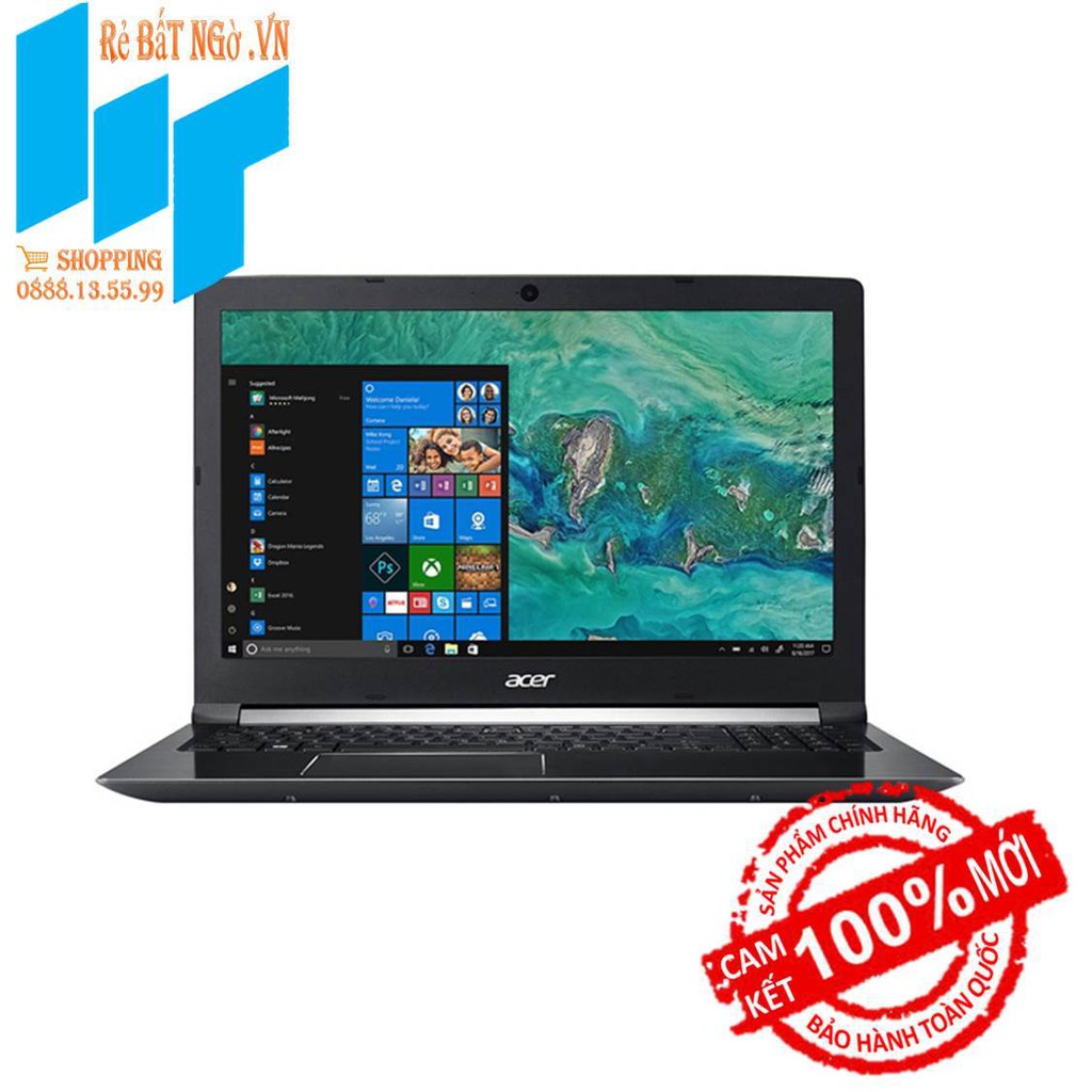 Laptop Acer Aspire 7 A715-72G-50NA NH.GXBSV.001 15.6 inch FHD-i5 8300H-8GB-1TB HDD-Linux-2.4 kg | BigBuy360 - bigbuy360.vn