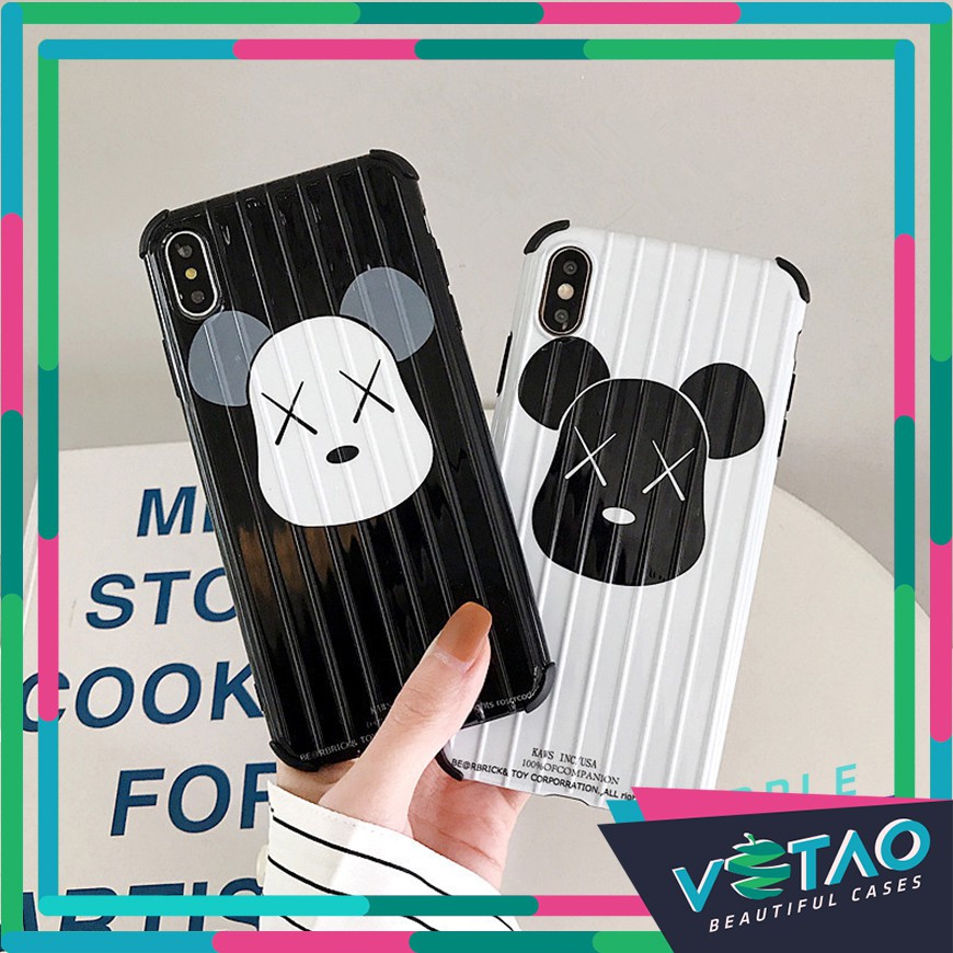 [ FREESHIP TỪ 50K TOÀN QUỐC ] Ốp lưng Iphone BearBrick gân sọc