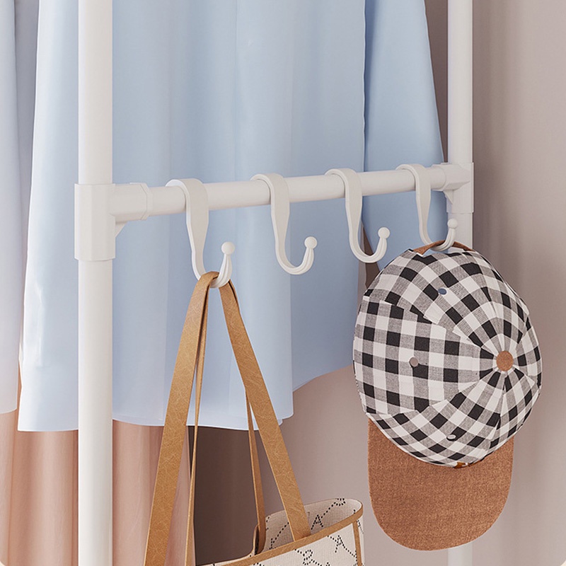 Giá treo quần áo ZUOGUAN kiểu tủ có khung thép phong cách hiện đại đơn giản cho phòng ngủ ký túc xá