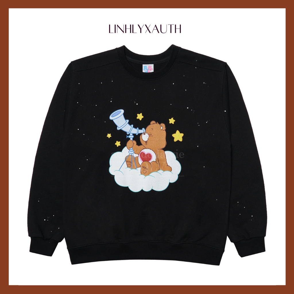 (ORDER Chính Hãng) Áo nỉ dài tay Sweater Acmé de la vie - ADLV TELESCOPE SWEATSHIRTS BLACK LinhLyxAuth