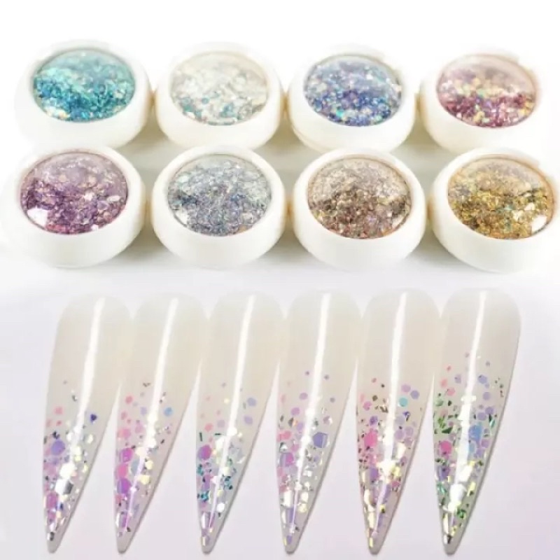 set nhũ vảy cá 6D siêu sáng