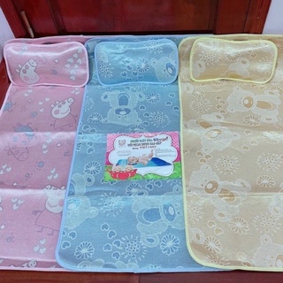 Chiếu Lụa Điều Hòa 3D Kèm Gối, Hàng Cao Cấp