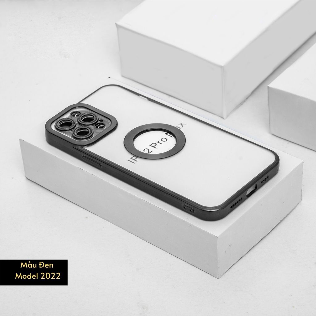 Ốp lưng iphone viền xi hở táo cho IPhone 13, 13 Promax, đẹp sang trọng, vỏ case ip13 Pro max dẻo Silicon, Mã OVK