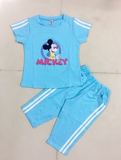 Bộ thun Mickey bé gái