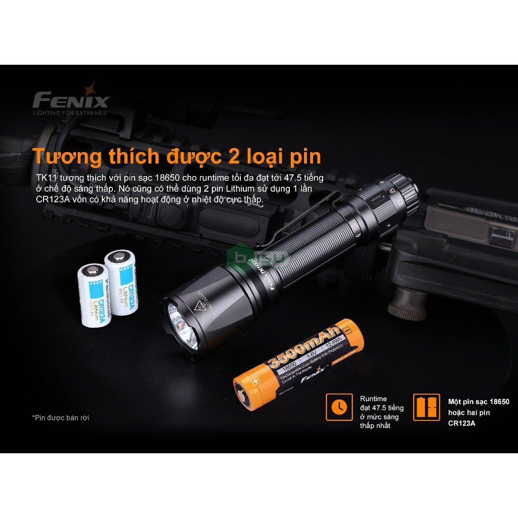 ĐẠI LÝ ĐỘC QUYỀN FENIX - Đèn pin Fenix - TK11 Tactical - 1600 Lumens