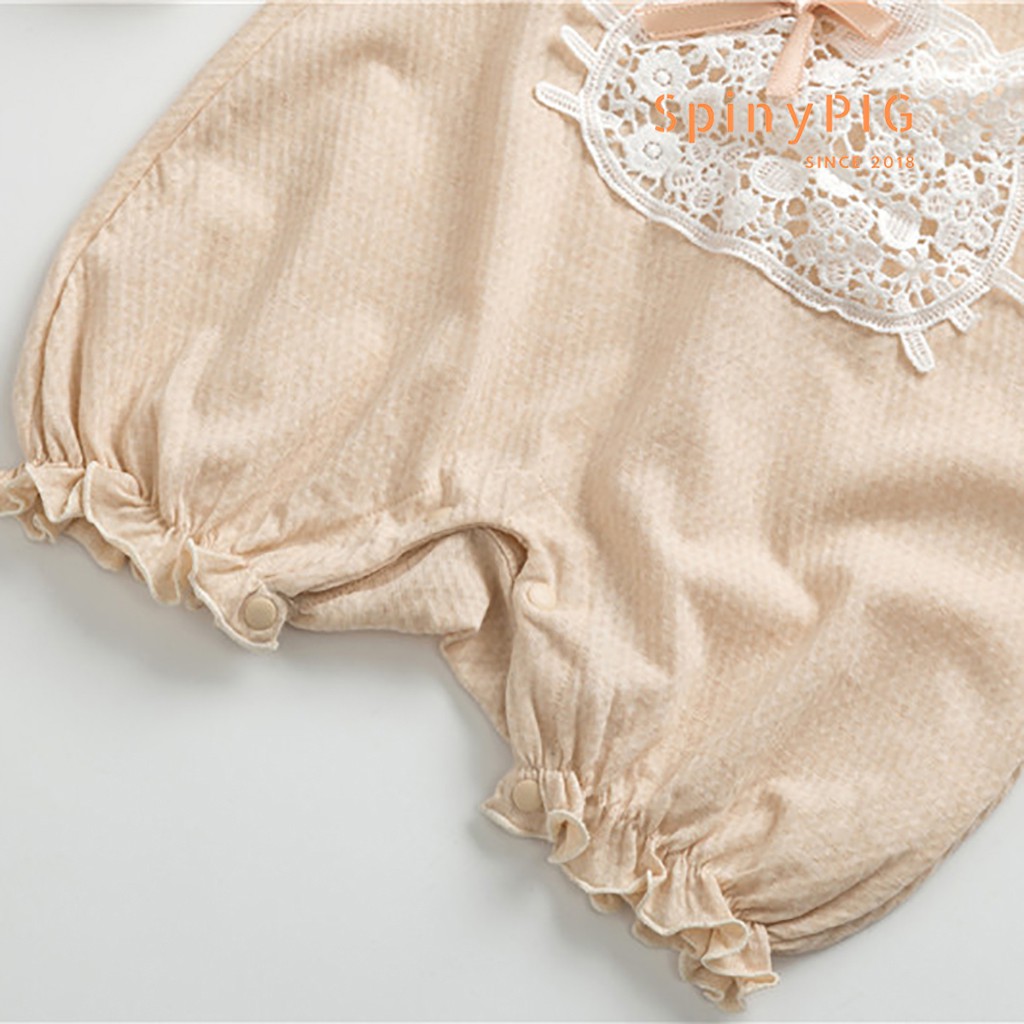 Bộ body cho bé sơ sinh 0-2 tuổi body đùi cộc tay cotton tự nhiên không chất tẩy nhuộm thoáng khí cho bé gái mùa hè