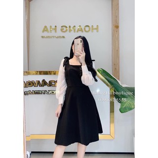 VÁY UMI BUỘC NƠ VAI Vaydentb