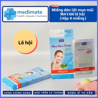 Miếng dán lột mụn cám MAYAN cao cấp (Hộp 4 miếng)