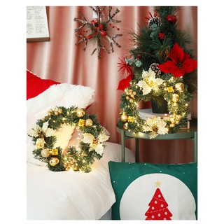 Đèn led vòng noel trang trí cửa