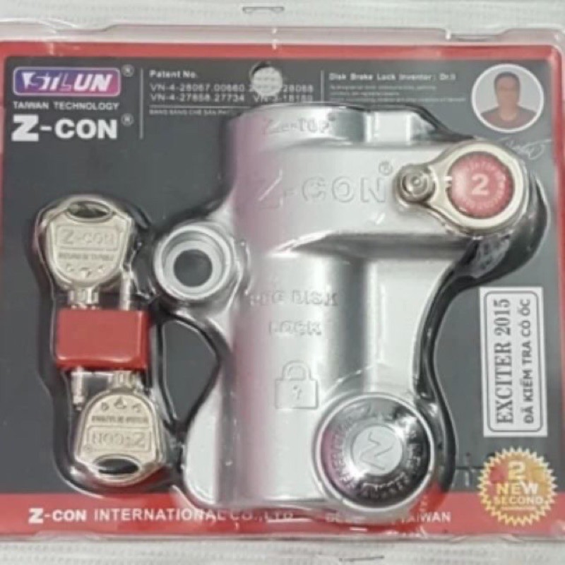 KHOÁ ĐĨA Z- CON (JAPAN ) GẮN WS 110 , FUTER 125