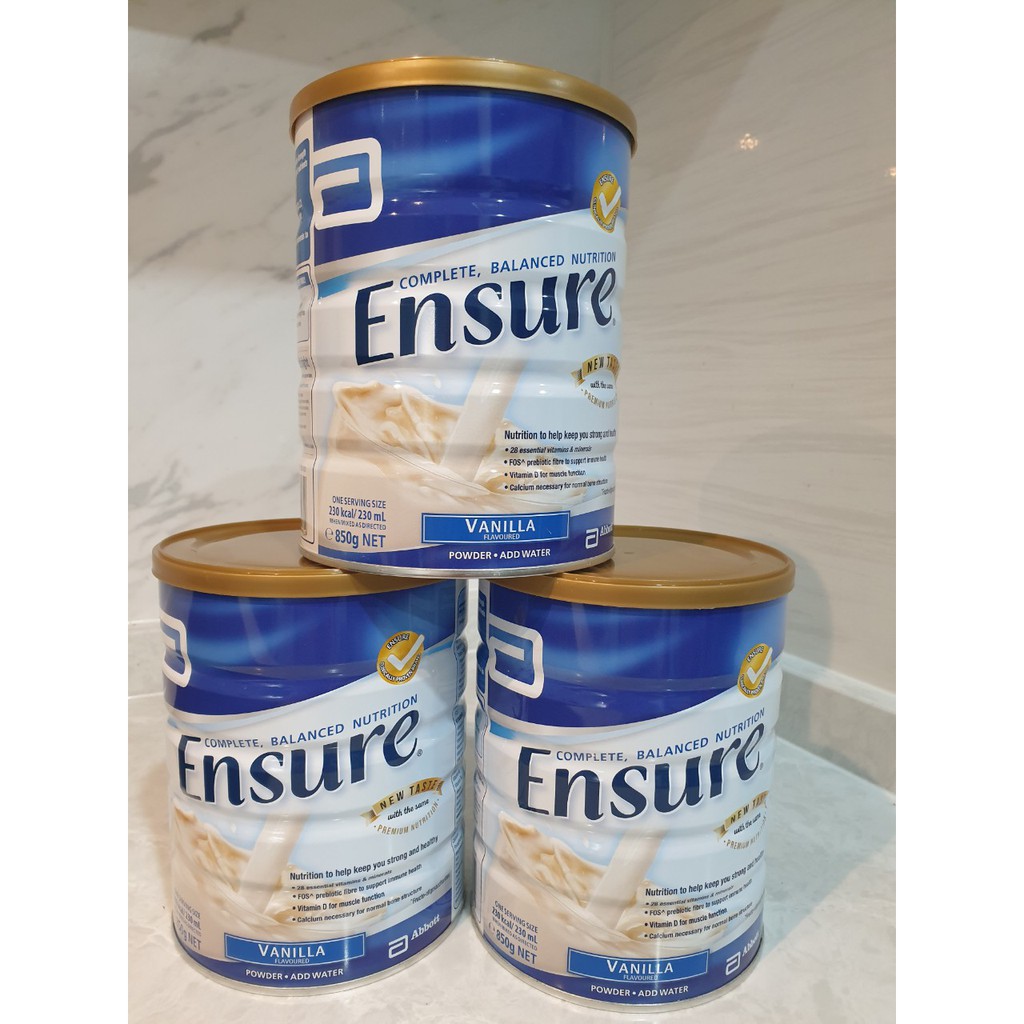 SỮA BỘT ENSURE ÚC HƯƠNG VANI - LON 850G