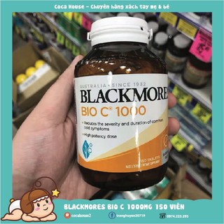 [150 viên]VIÊN UỐNG BỔ SUNG VITAMIN C BLACKMORES BIO C 1000mg ❤️Hàng chính hãng, đủ bill, tem chemist❤️ tăng đề kháng