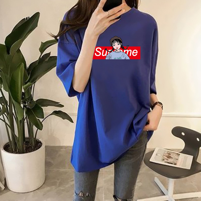 NRVP Áo thun ngắn tay dáng rộng thời trang dành cho nữ