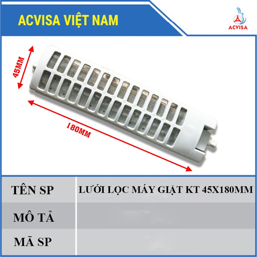 Lưới lọc máy giặt các hãng (16 loại kích thước)