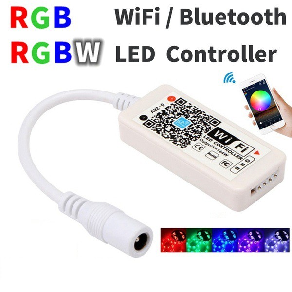 Bộ điều khiển Led dây RGB đổi màu qua ứng dụng điện thoại, wifi