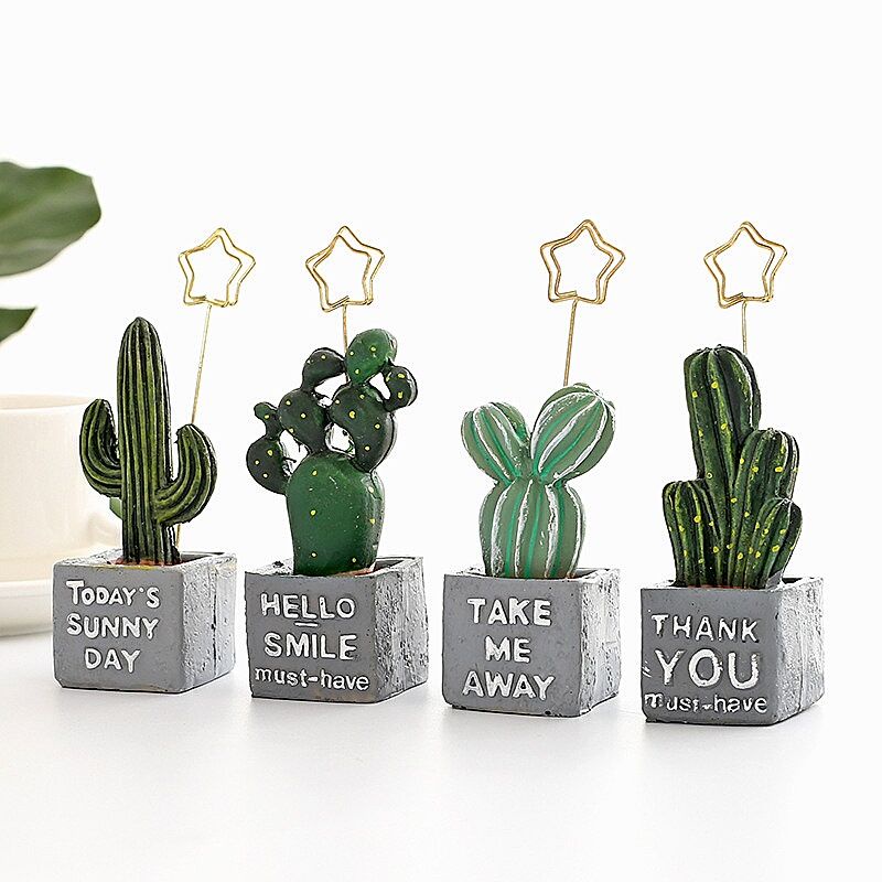 😀 Chặn giấy kiêm kẹp ghi chú, hình ảnh hoạ tiết cây Xương rồng Cute 😁 thích hợp kẹp ghi chú và hình ảnh