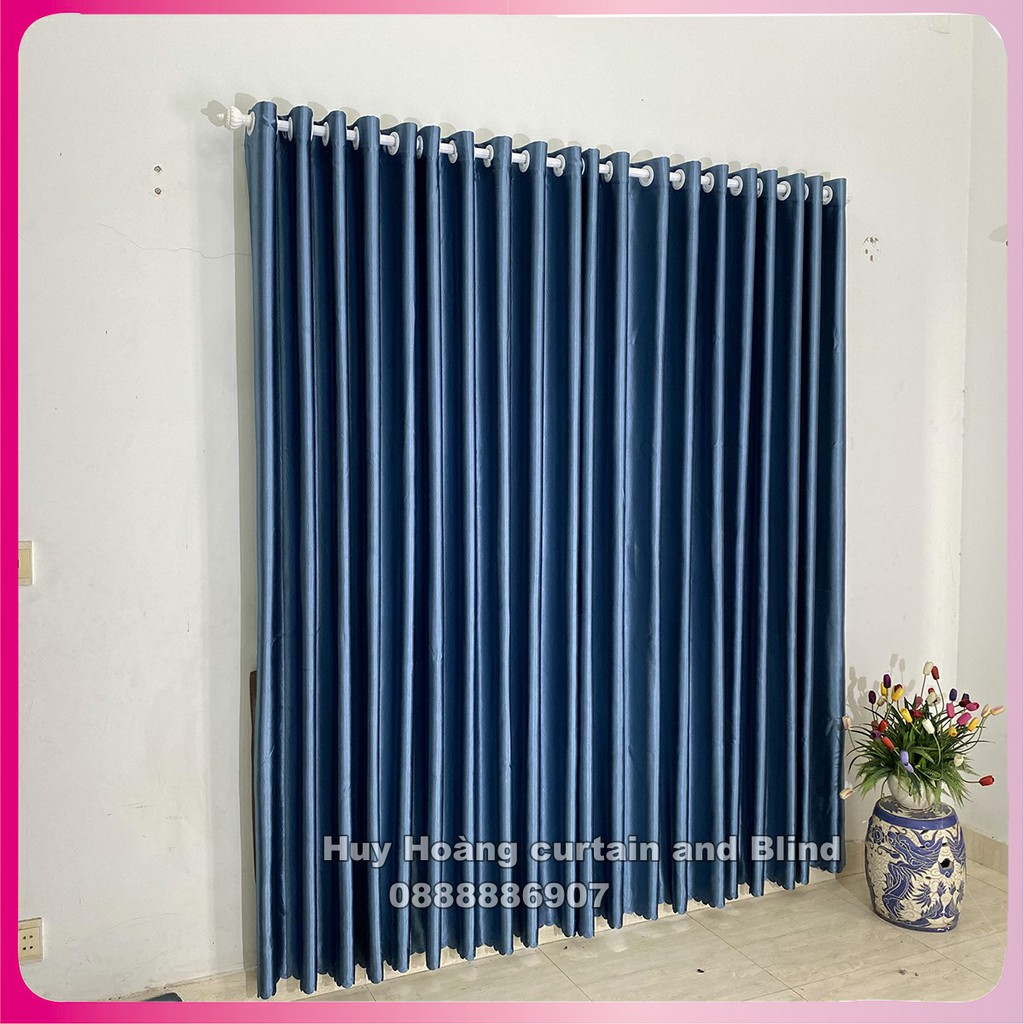 Màn cửa may sẵn, ngang 1,5m (150cm) chống nắng >90%, kích thước màu sắc  tùy chọn, dùng làm rèm cửa che nắng, curtain