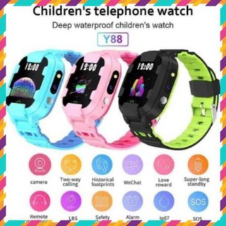 Đồng hồ trẻ em thông minh y88 định vị gps nghe gọi wifi chống nước - bh 12 tháng