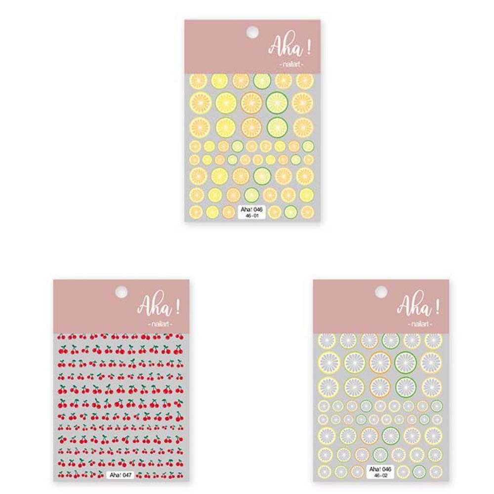 Miếng Dán Trang Trí Móng Tay Họa Tiết Trái Cây Xinh Xắn