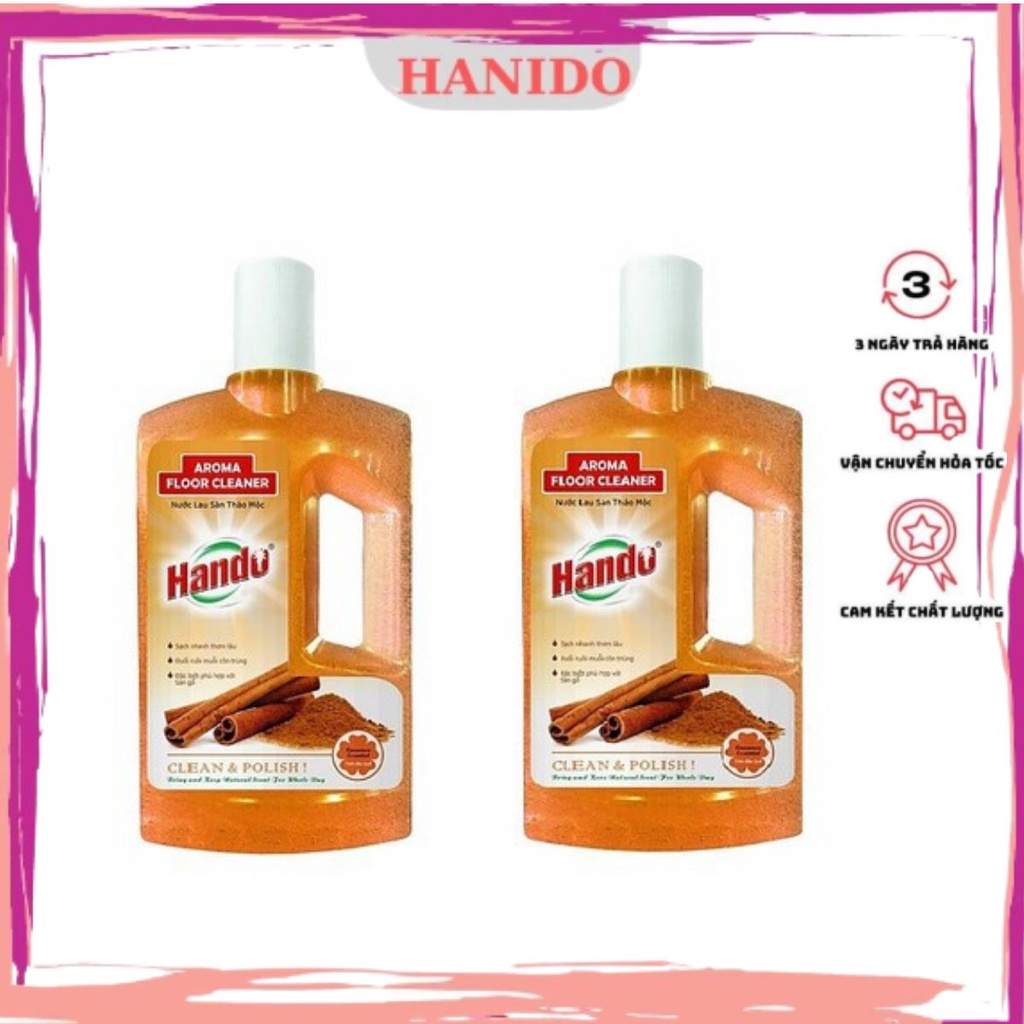 Combo 2 Nước Lau Sàn Thảo Mộc Tinh Dầu Quế 1L