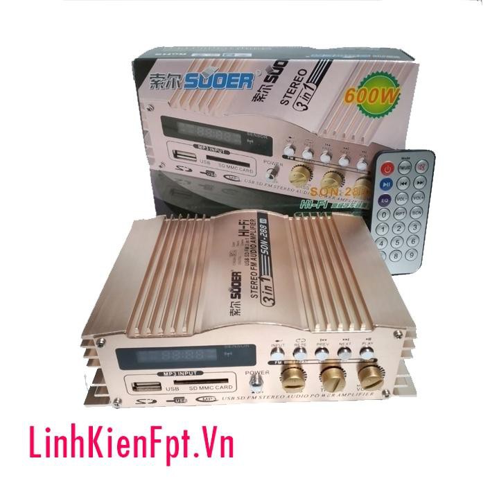 Amply xe hơi son-288 600w 12v