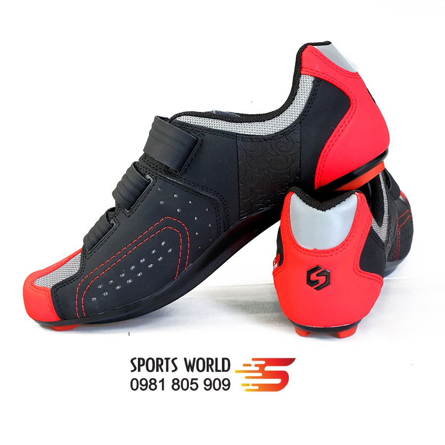 Giày can xe đạp dòng Road khóa dán SD-013 SIDEBIKE