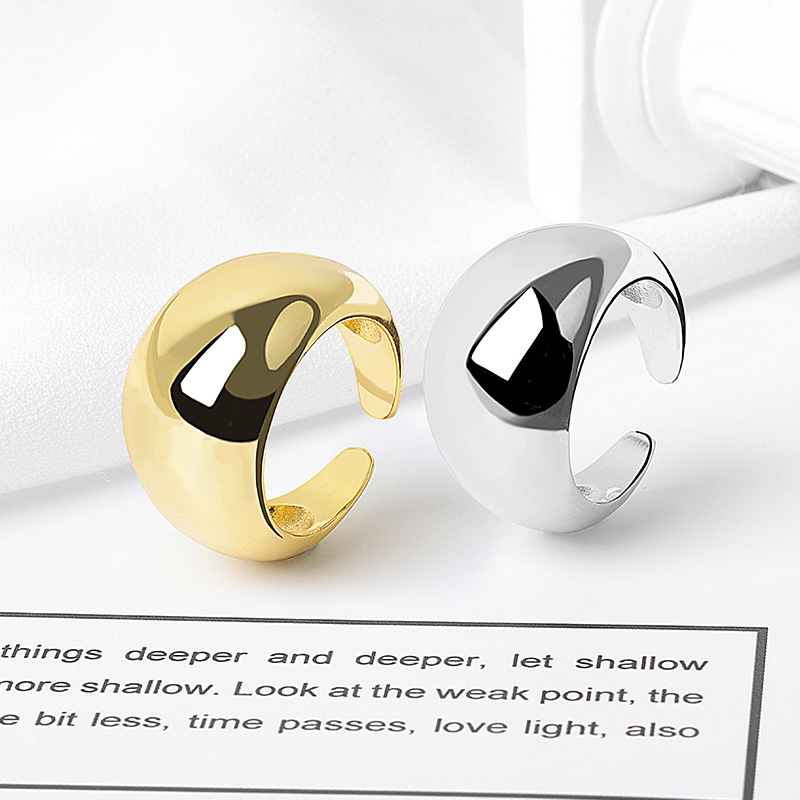 Nhẫn Đeo Tay Kim Loại Đơn Giản Thời Trang Dành Cho Nữ