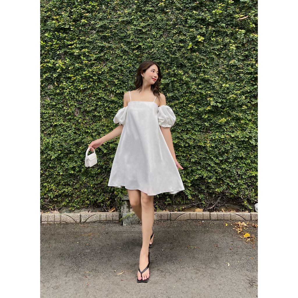 Đầm 2 dây trễ vai mùa hè Bianca Miều Est.2013