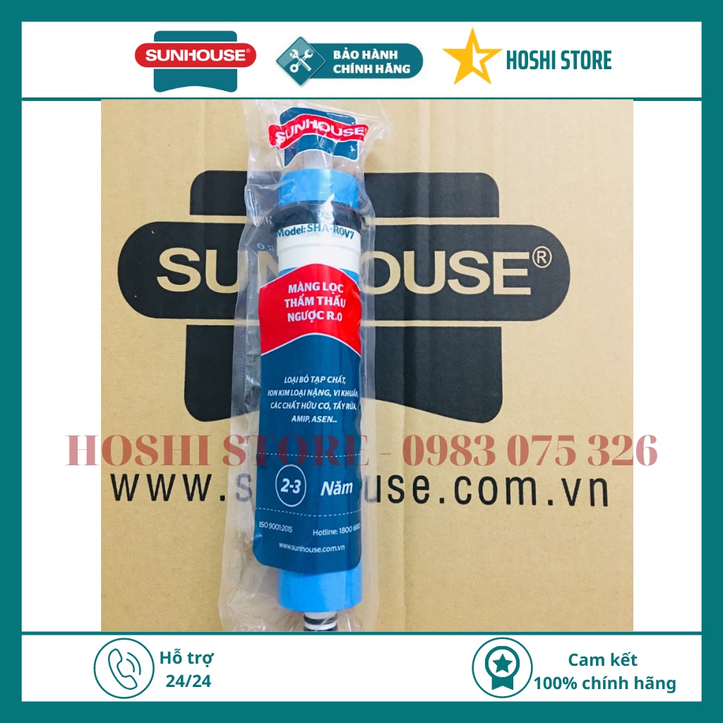 Lõi lọc nước RO số 4 SUNHOUSE, khử độc, kim loại nặng, tạo vị ngọt