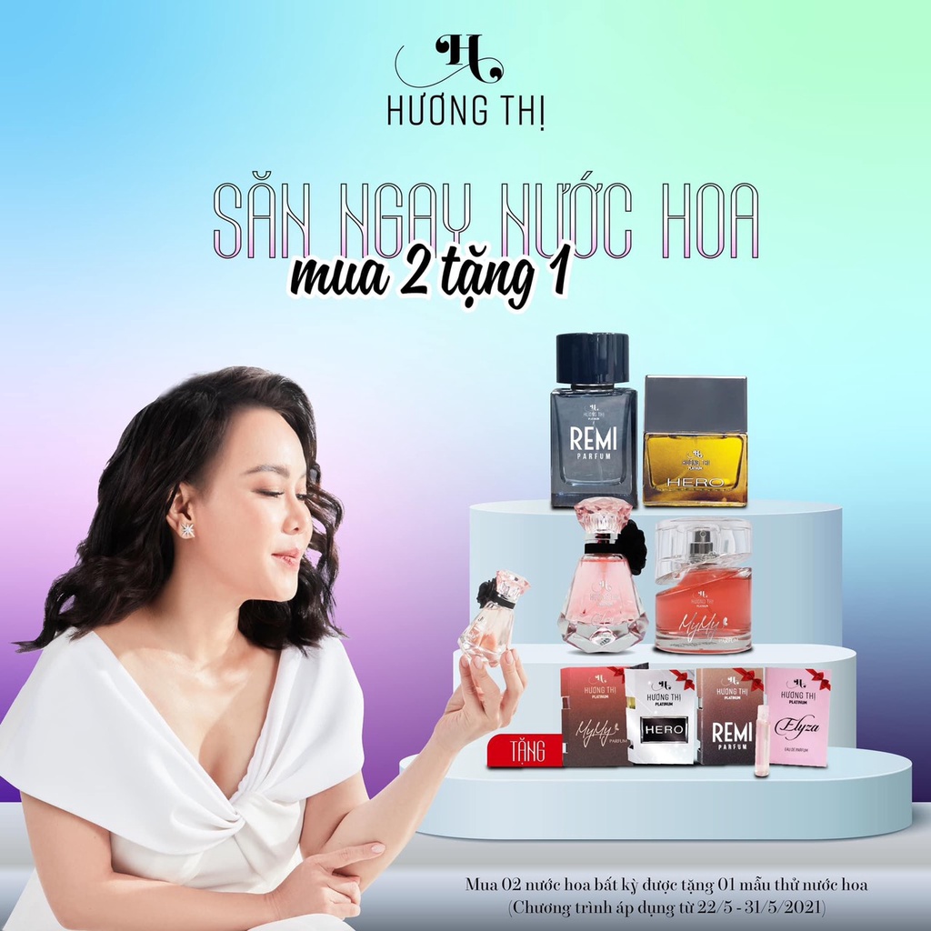Nước Hoa HƯƠNG THỊ - VIỆT HƯƠNG Mẫu Thử 2ml