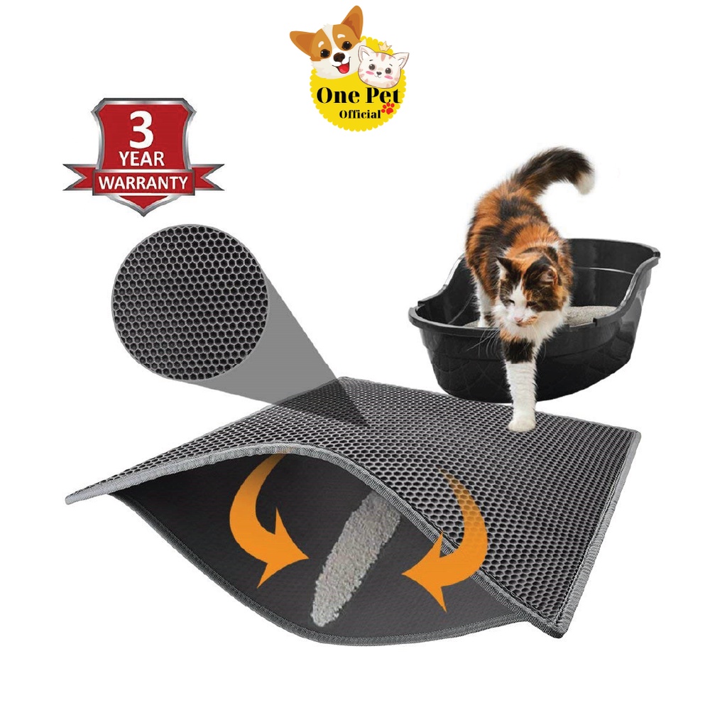 Thảm hứng cát vệ sinh cho Mèo, chống văng cát dễ dọn dẹp - One Pet Shop
