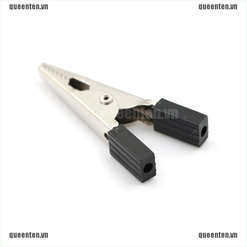 5Pcs 50mm Plastic Durable Handle Test Probe Metal Alligator Clips with Screw QUVN