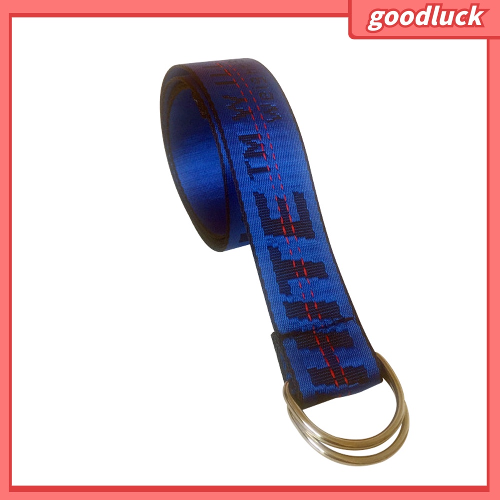 Thắt lưng Canvas thêu chữ OFF-WHITE Unisex