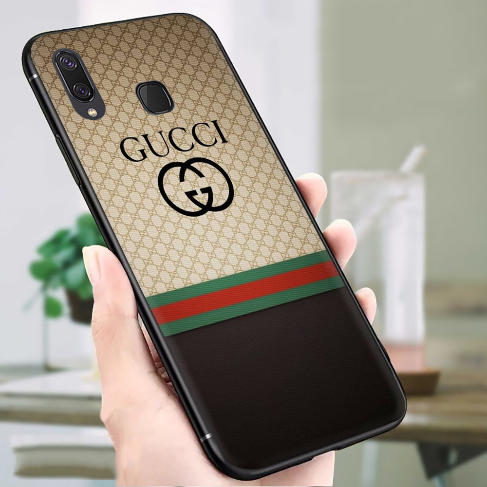 Ốp Điện Thoại Tpu Mềm Chống Rơi In Logo Gucci Cho Samsung A01 Eu A02S A6 2018 A7 2018 A8 2018