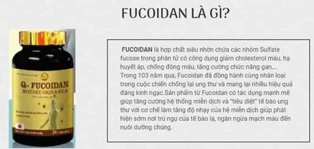 Hỗ trợ ung thư fucoidan