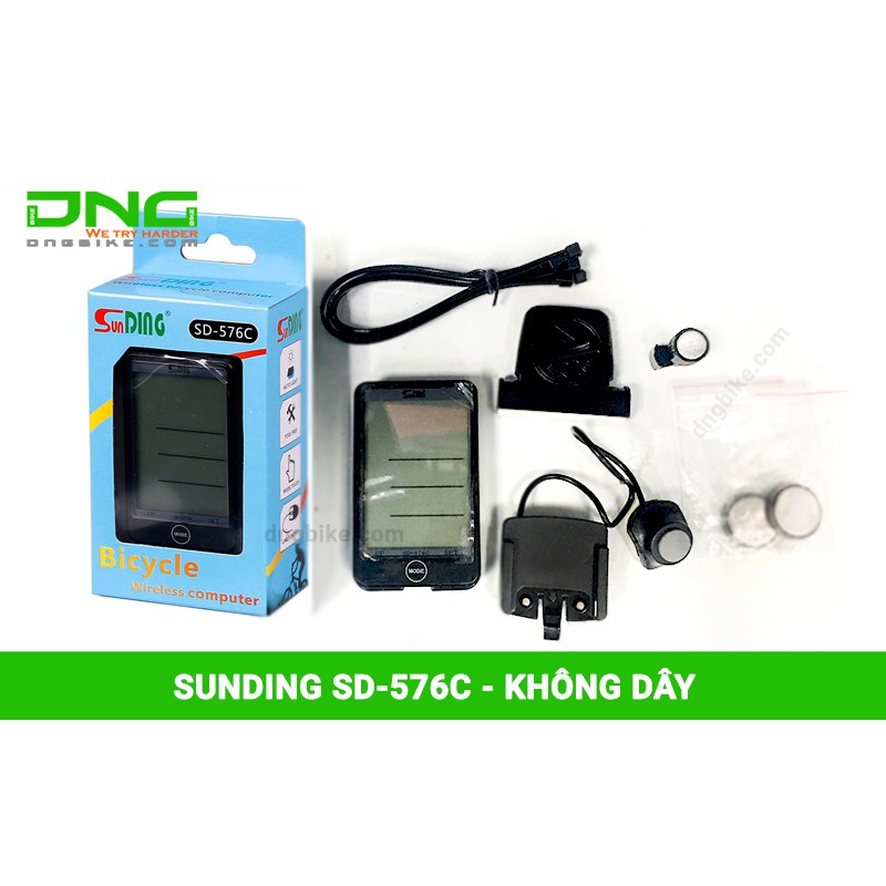 Đồng hồ xe đạp Sunding SD-576C Không dây