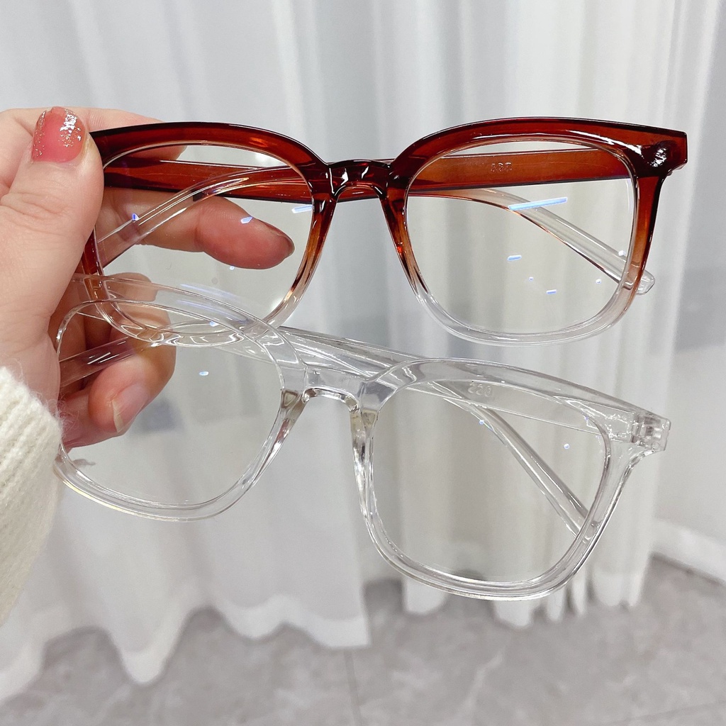 Mắt kính chống tia UV gọng nhựa trong suốt thời trang tùy chọn màu sắc